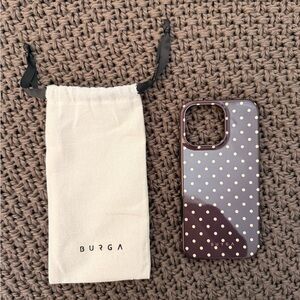 BURGA Brown Polka Dot iPhone 16 pro max Case